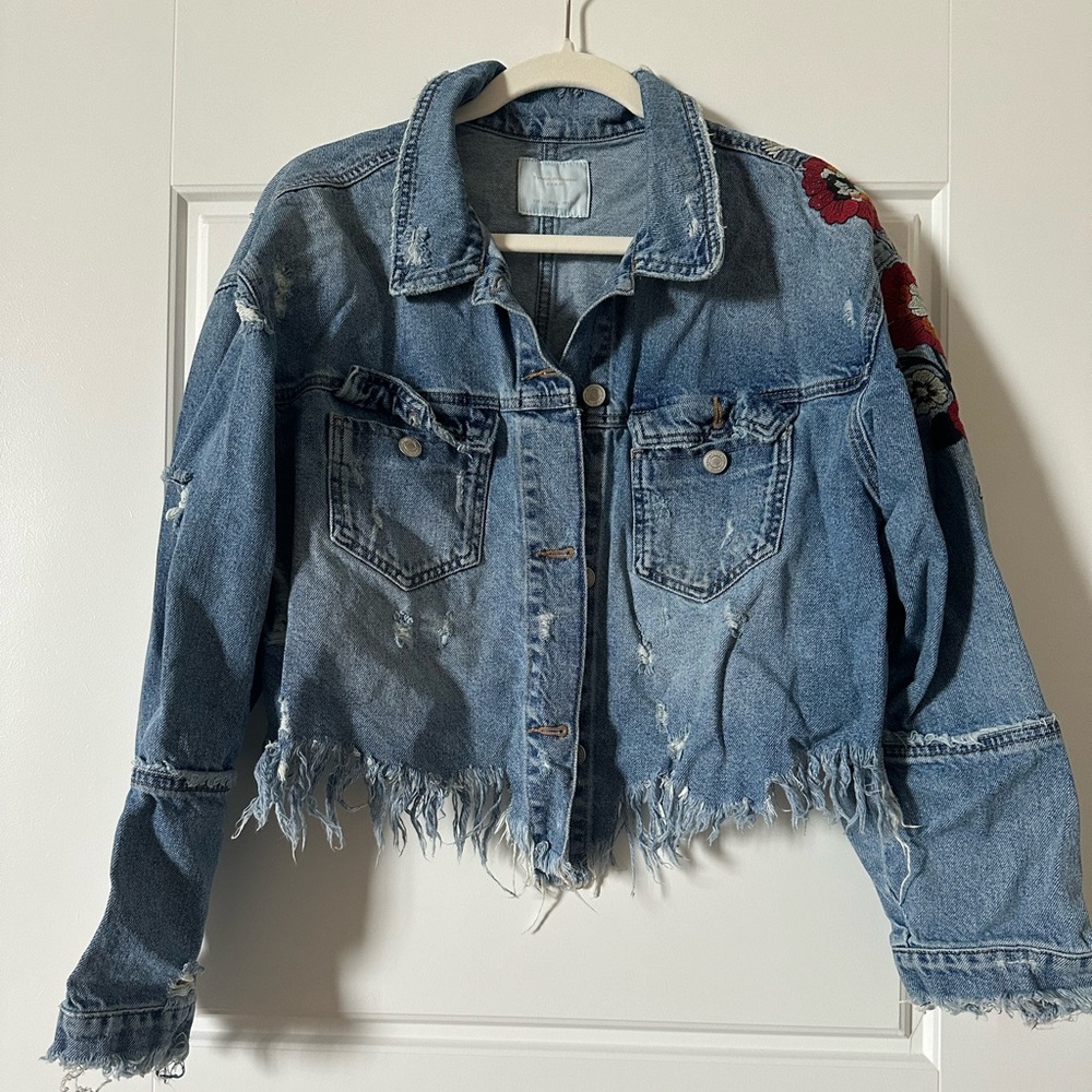 Zara Crop Jean Jacket